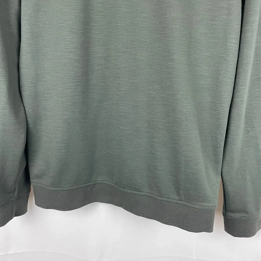 Ted Baker Caravan 1/4 Zip Pullover Gray/Green Long Sleeve Men's Size 4 or US L